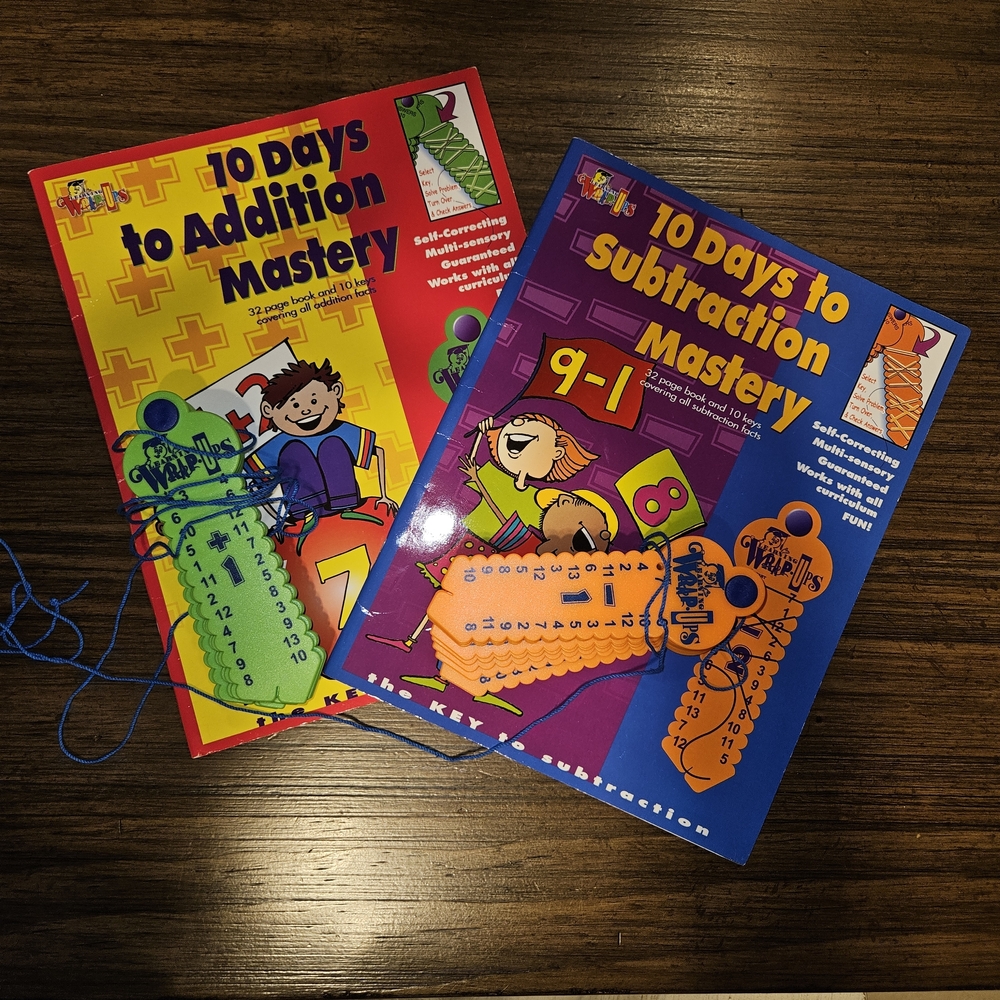 Learning Wrap-Ups 10 Days to Math Mastery Workbook Set - Red, Blue, Green